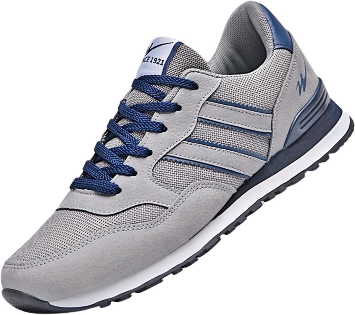 Currero Schoenen Heren Sneakers Comfortabel Wandelschoenen Casual Volwassenen 38 Grijs