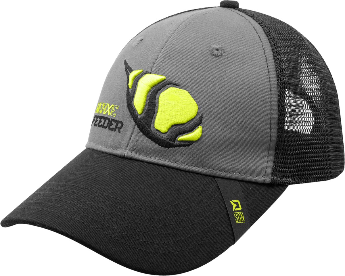 Ventilerende Vispet Witvispet Feederpet Method Feeder Mesh Gaas Trucker Cap Gaatjes Vispet Witvis
