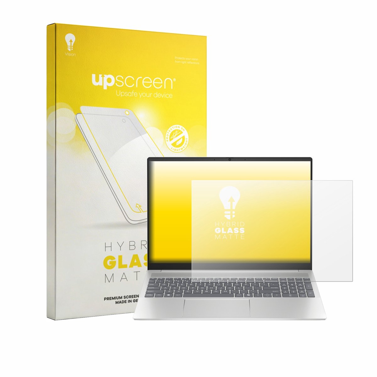 upscreen - Screenprotector voor HP Pavilion 16-ag0xxx - Folie Beschermfolie Beschermglas matte