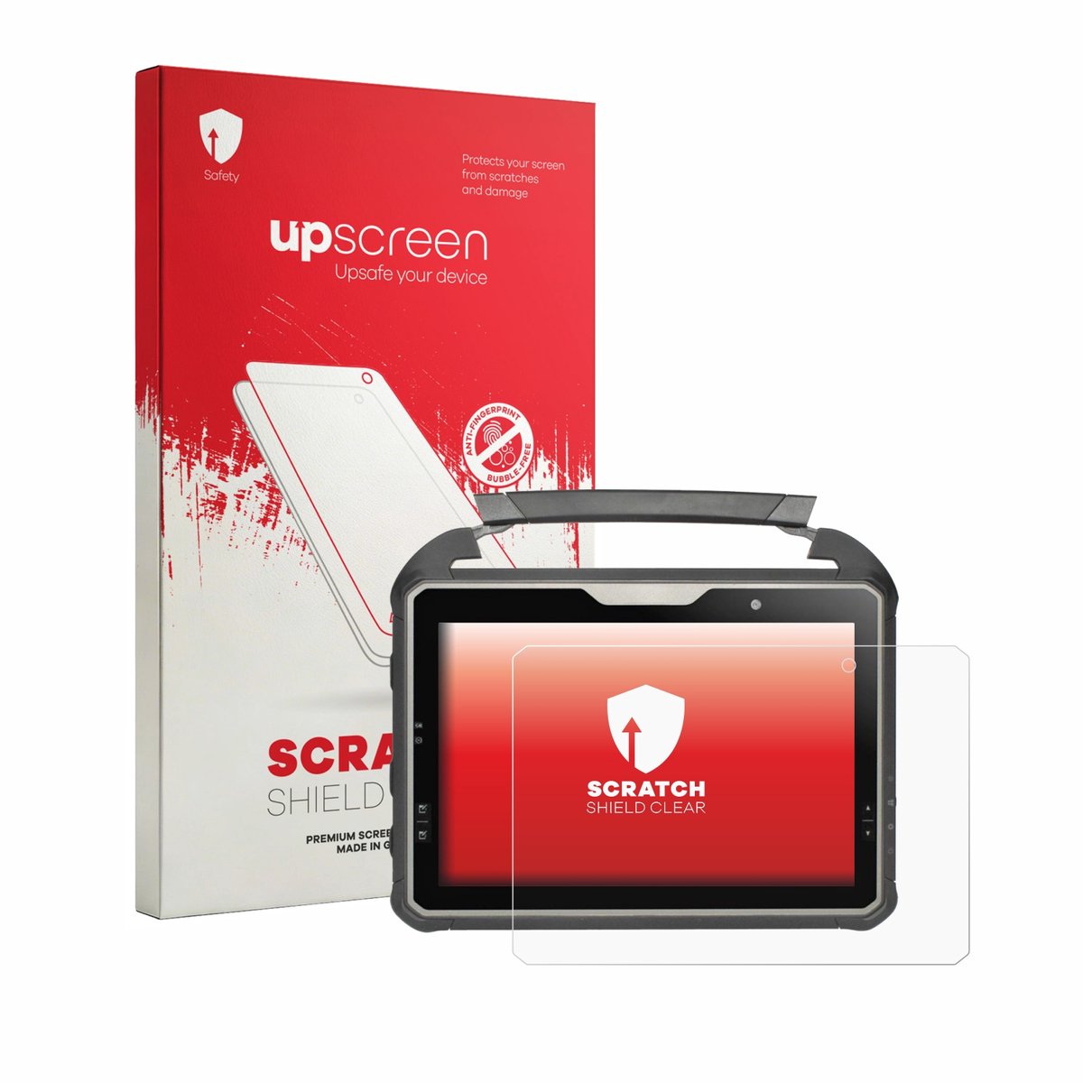 upscreen - Screenprotector voor DT Research DT302RP - Folie Beschermfolie transparant