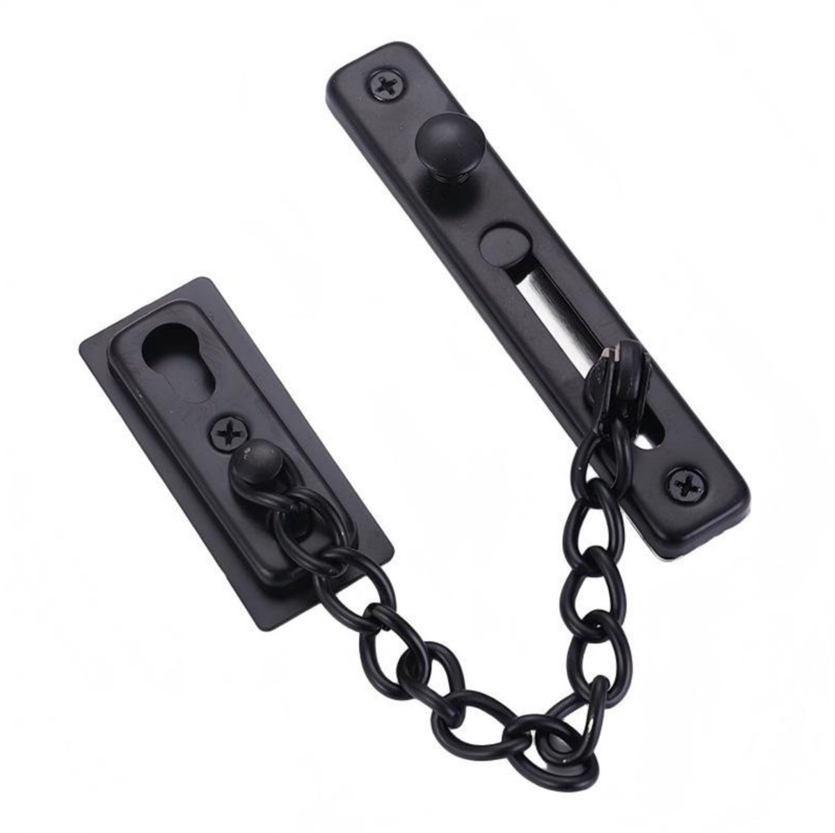 Diefstalbeveiligingsketting - 12,2*2,2*0,8 cm - Kettinglengte 15 cm - Roestvrijstalen deurketting - Beveiligingsketting voor binnendeuren - Diefstalbeveiligingsketting voor deursloten - Roestvrijstalen veiligheidsketting