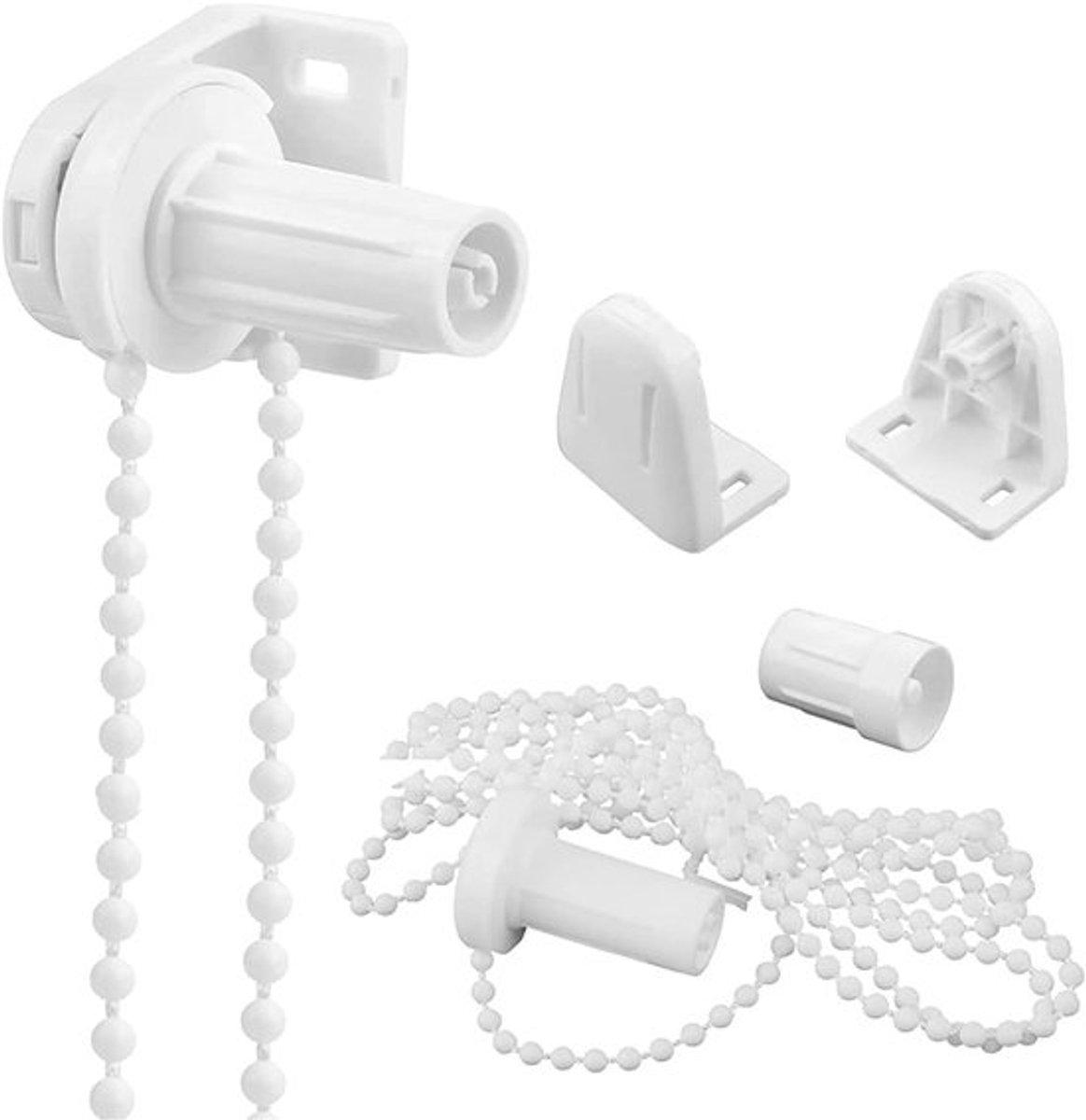 Rolgordijn Reparatieset - Klemhouder/Rolhouder - Parelketting - Kunststof - Duurzaam - Voo