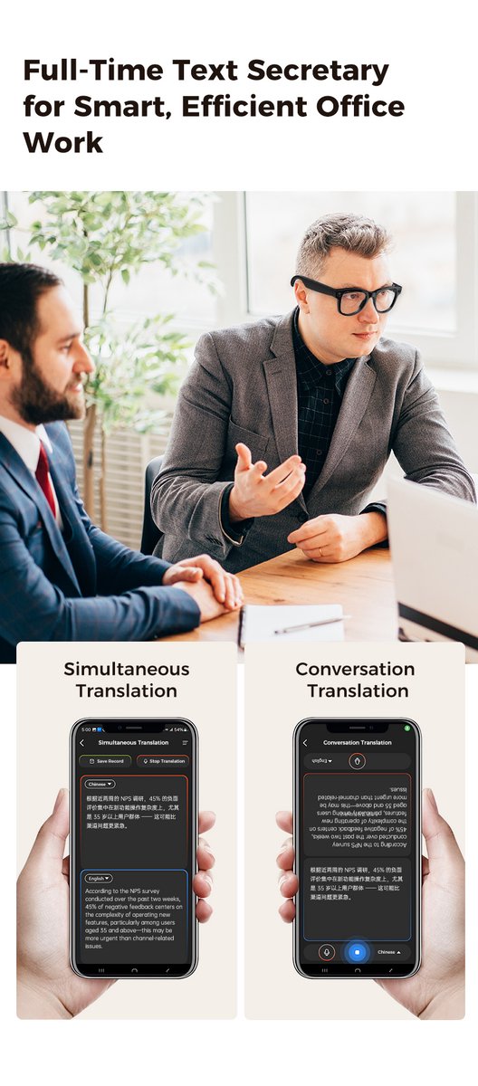NC AI Smart Glasses met Camera - Zonnebril met Camera - 360 Sound - Vertaler - 800 W 4K HD Camera - 3600mAh Powerbank - Zwart — afbeelding 2