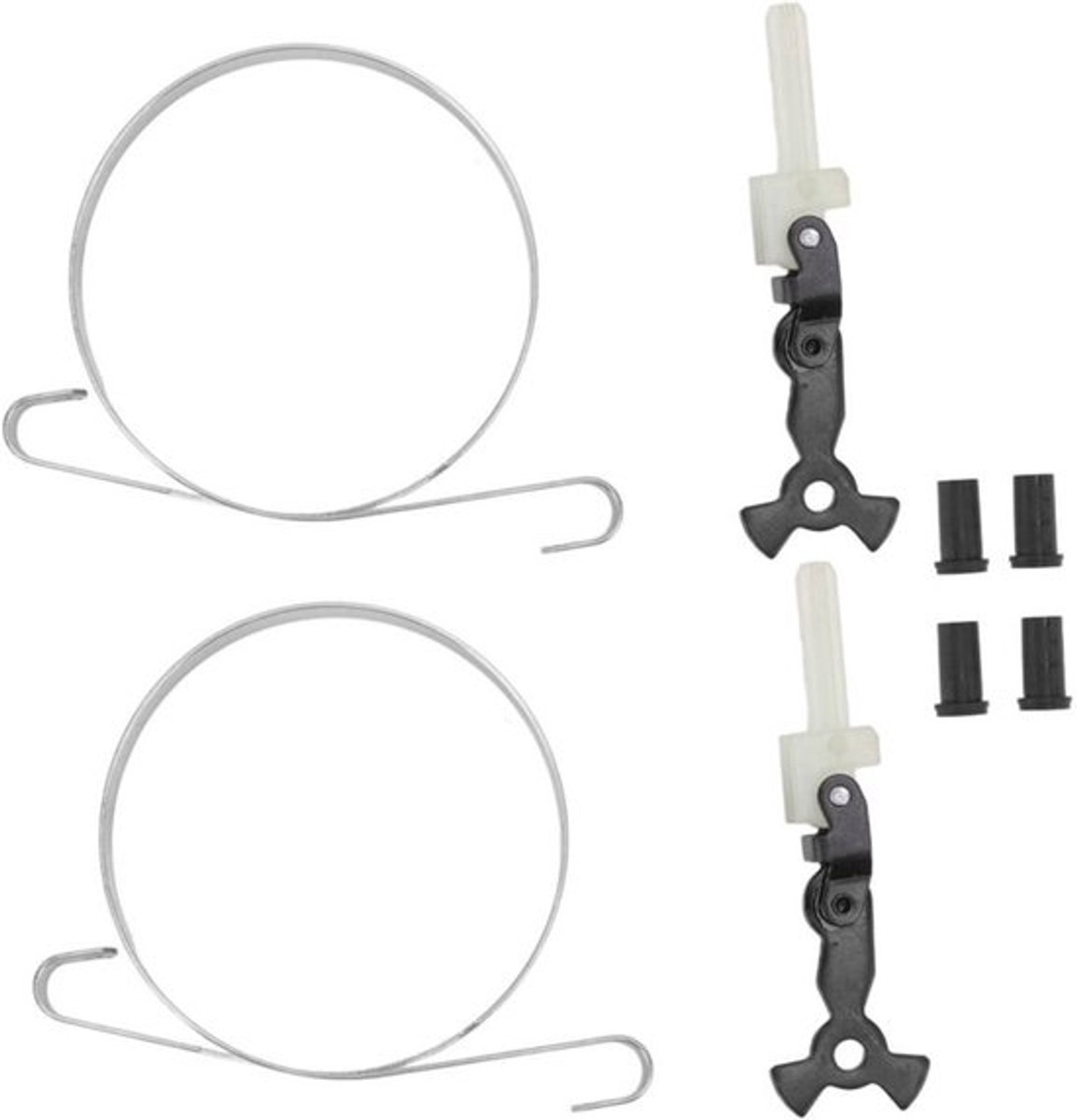 Twee reparatiesets geschikt voor remmen en handgrepen geschikt voor de kettingzagen van de modellen 445e II, 450e II, 455 en 460.