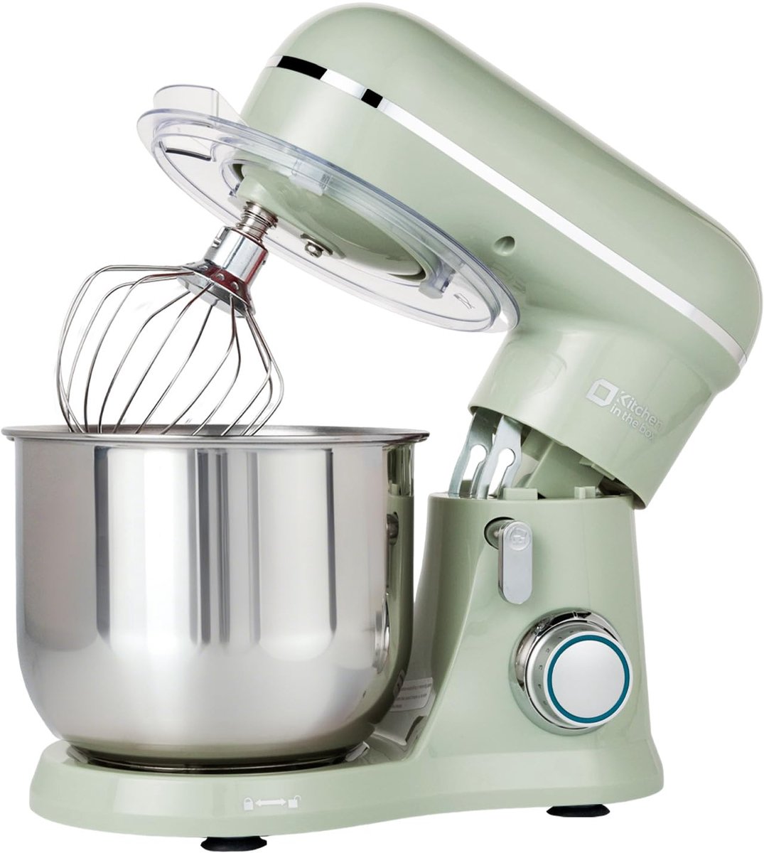 Keukenmachine - Kleine mixer - Bakken en mixen - 10 snelheden - 3.5 Liter - Groen