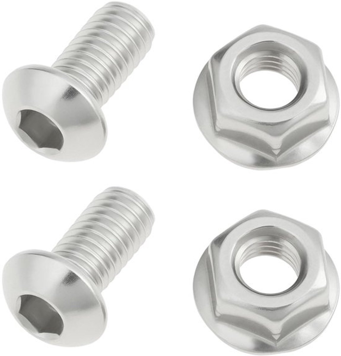 2 stuks M6x12mm Motorfiets Batterij Deksel Klink Schroeven met Moeren