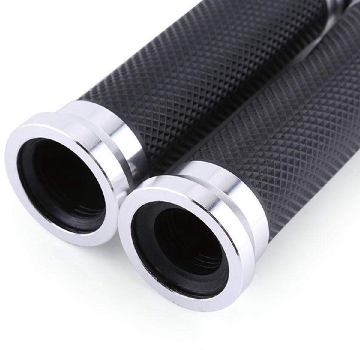 Stuurgrepen Antislip - CNC Aluminium/Rubber - Universele Handgrepen - Schokabsorberend - Duurzaam - Comfortabele Grip - Motorhandgrepen