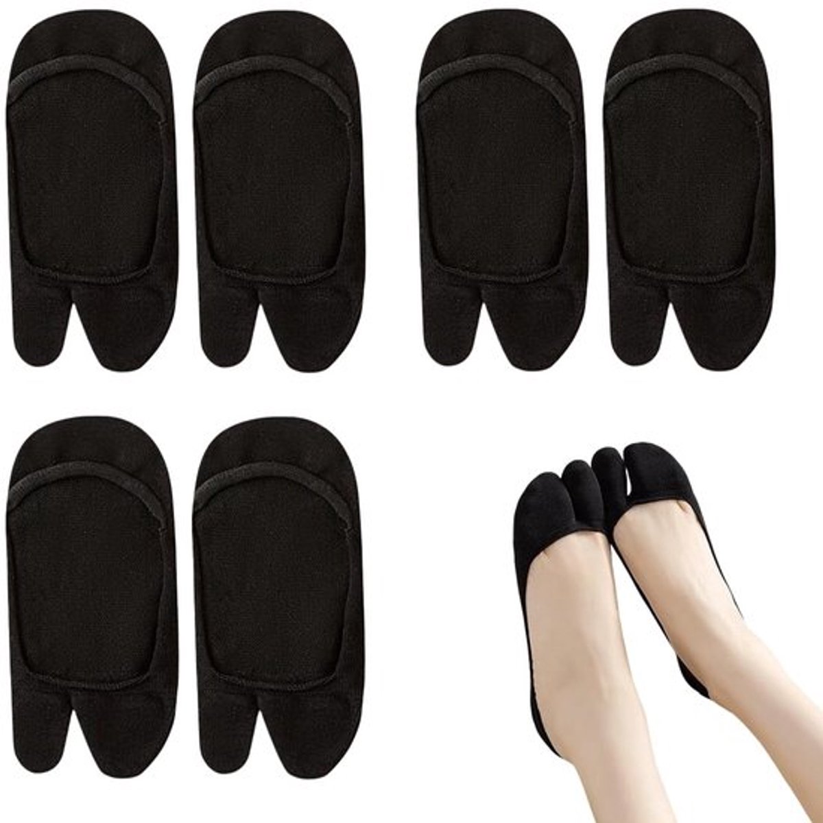 Antislip Japanse Damessokken, Set van 3 Paar