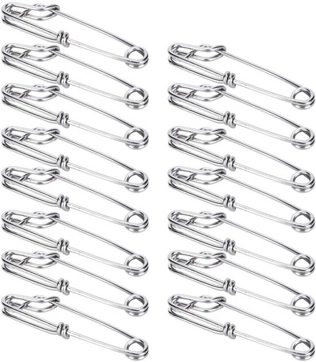 Tonijnclips Roestvrij Staal - 15 Stuks - Lange Takhangers - Visaccessoire - Lichtgewicht - Corrosiebestendig - Compact Formaat - Visclips
