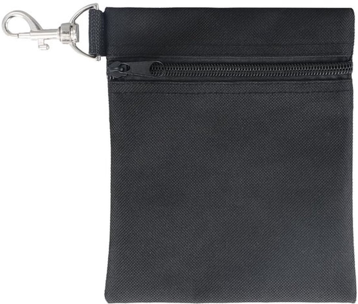 Golfbal Pouch Duurzaam - Golf Accessoire Handtas - Rits Golf Tee Bag - Beveiligde Houder - Nylon - 17x14x1cm - Golfaccessoire
