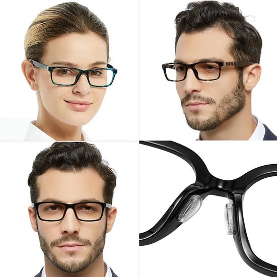 Siliconen Neussteunen voor Brillen en Zonnebrillen - Niet-Slip, Zelfklevend, Dikte 0.9mm, 1.8mm, 2.5mm, Transparant, Comfort en Stabiliteit — afbeelding 4