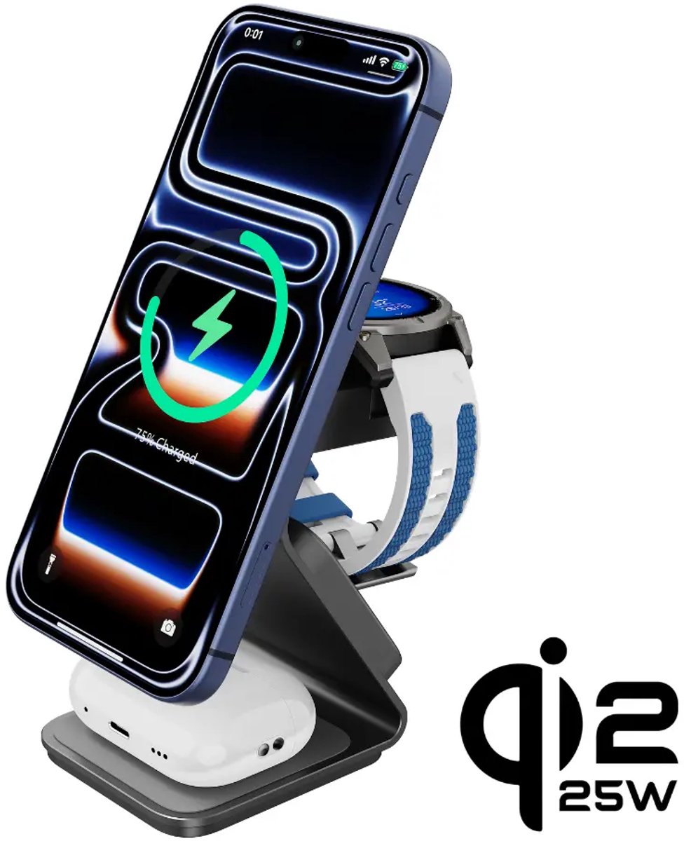 Cubenest Qi2.2 3in1 Magnetic Wireless Charger SQ314 Pro Garmin Watch