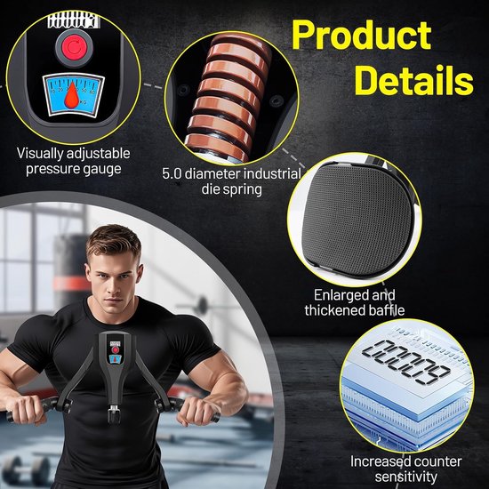 Multifunctioneel Trainingsapparaat voor Benen en Armen, Thigh Trainer en Leg Press voor Mannen en Vrouwen, Verbeter Kracht en Stabiliteit — afbeelding 3