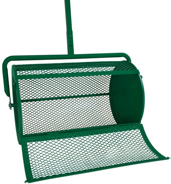 T-Mech Groen Compostverspreider - 80L Capaciteit - Lichtgewicht Ontwerp - Scharnierende Deur - Inclusief Tuinhandschoenen van T-Mech — afbeelding 2