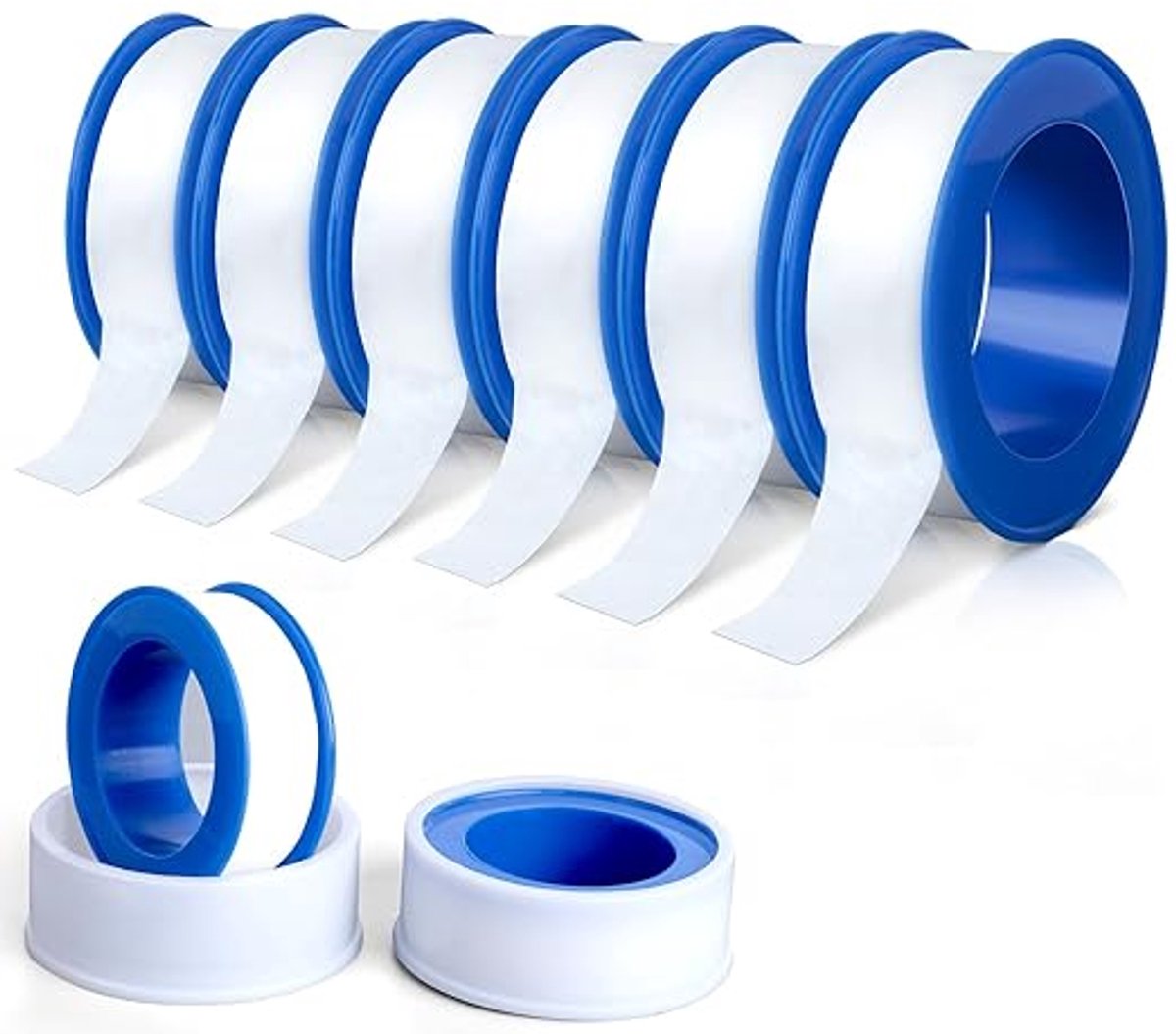Waterdichte Reparatietape - Zelfdichtende siliconenband - PTFE Afdichtingstape - Montagetape - Waterdicht - repareren - versterken - afdichten - voor reparaties,verzegelingen,buizen, kabels,elektrische aansluitingen - wit - 6 rollen