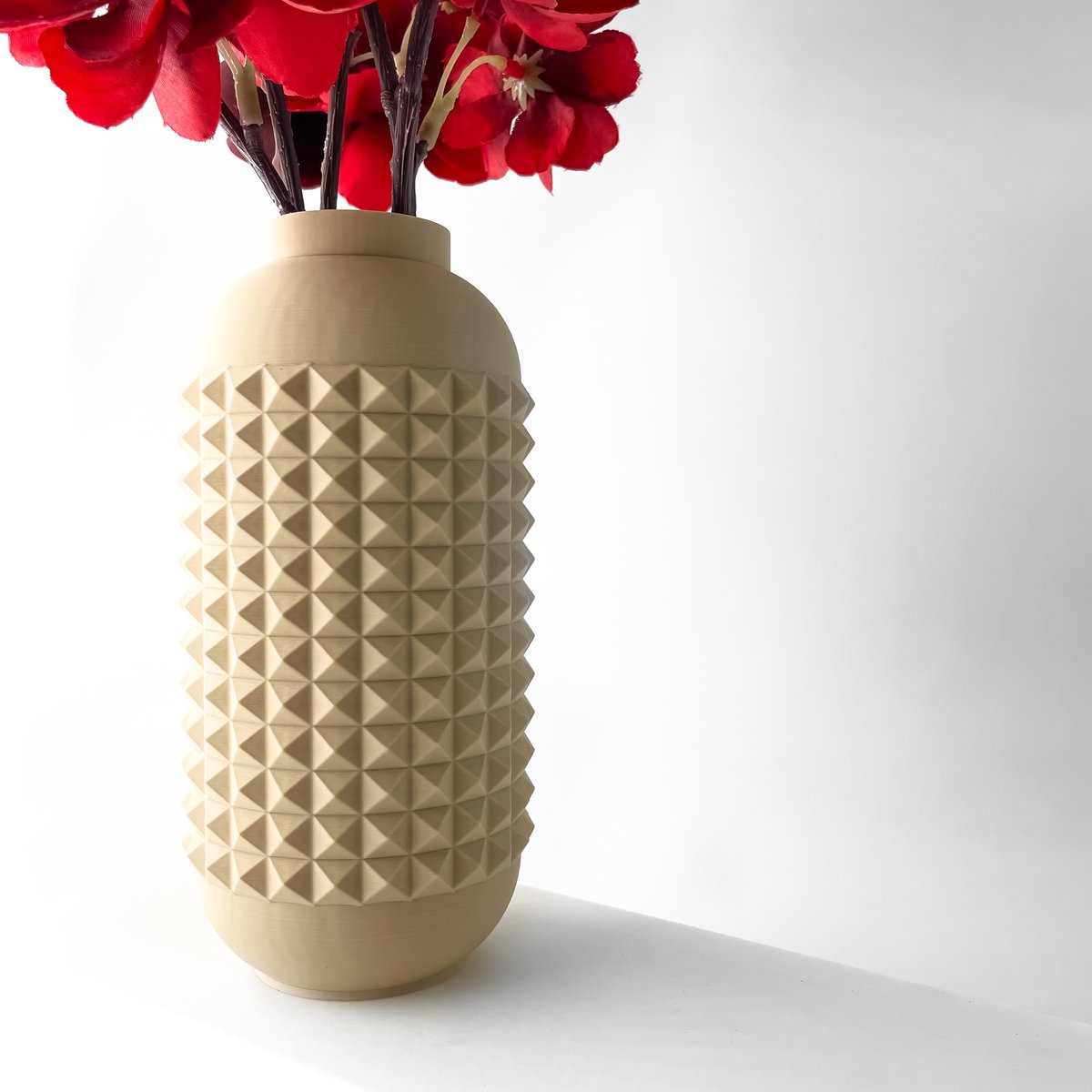 Skushy Vaas Verdura - Geschikt voor Bouwbloemen - Japandi Designvaas voor Droogbloemen en Kunstbloemen - Sculpturale Decoratieve Vaas - Moderne Woondecoratie