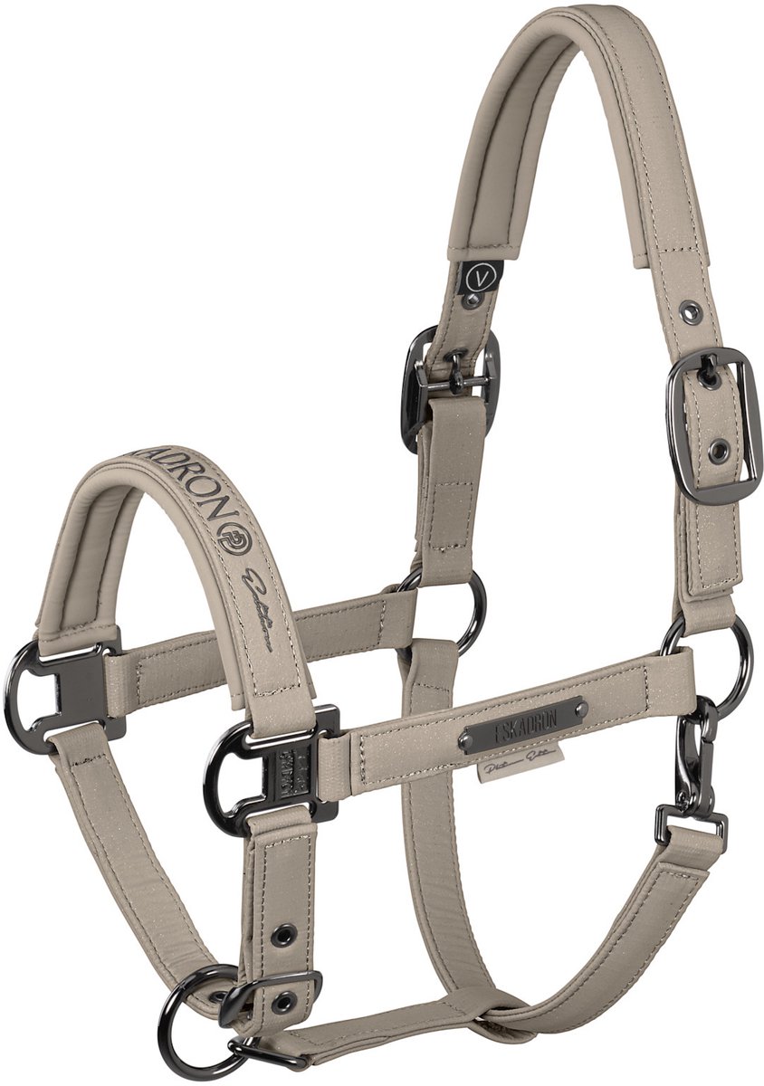 Eskadron Halster Sparkle Platinum FS26 Slate Blue - Cob | Blauw | Halstertouw paard