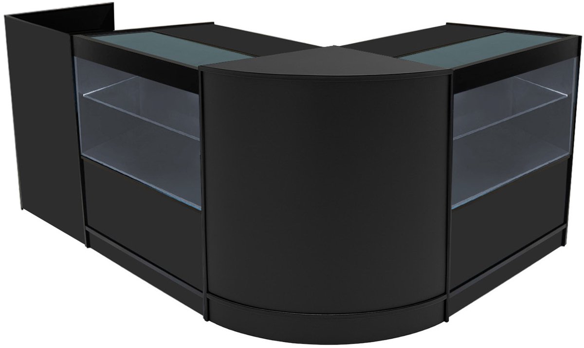 Phoenix winkeltoonbankset - zwart - cm60+tb60+2xc900 - led-verlichting