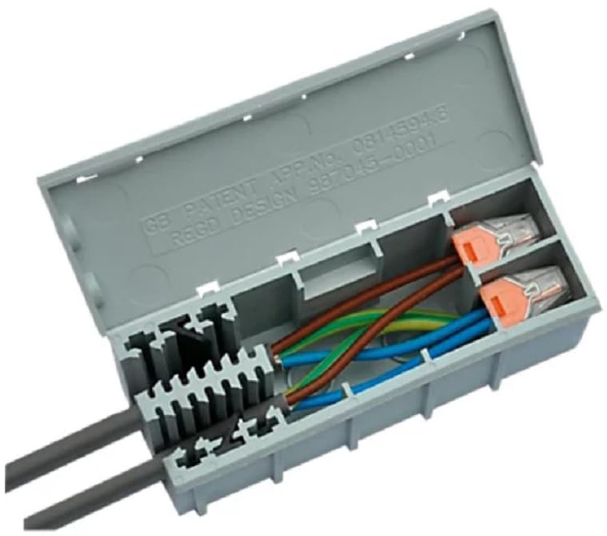 SnelShoppen - WAGOBOX Elektrische Licht Aansluitdoos Multifunctioneel voor WAGO-Connectoren - Pack van 6 - Ideaal voor Thuis, Tuin, en Klussen