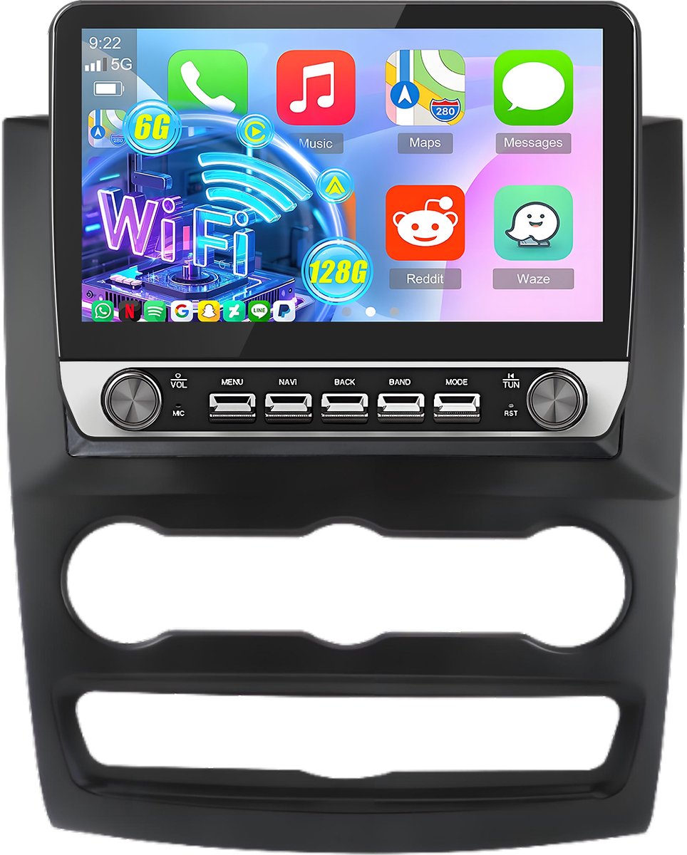 Cestovet Autoradio - Geschikt voor Mercedes Benz Sprinter VW Crafter 2009 t/m 2016 - Draadloos Apple Carplay & Android - 8 Kern V1PRO Versie - Ram 6GB + Rom 128GB - Radio scherm met Navigatie GPS - 2009 2010 2011 2012 2013 2014 2015 2016
