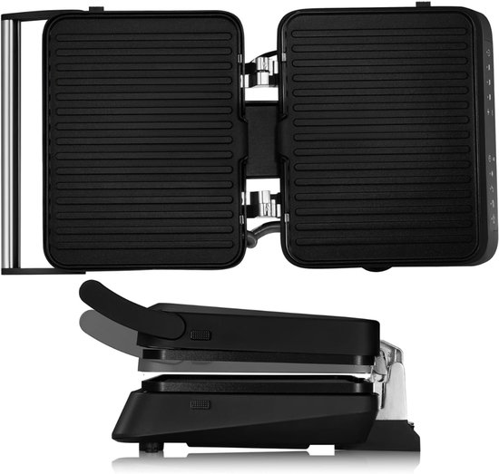 ApexArte® Elektrische Grill - Contactgrill Panini - Snelle Maaltijden - Dubbele Grill Oppervlak — afbeelding 3