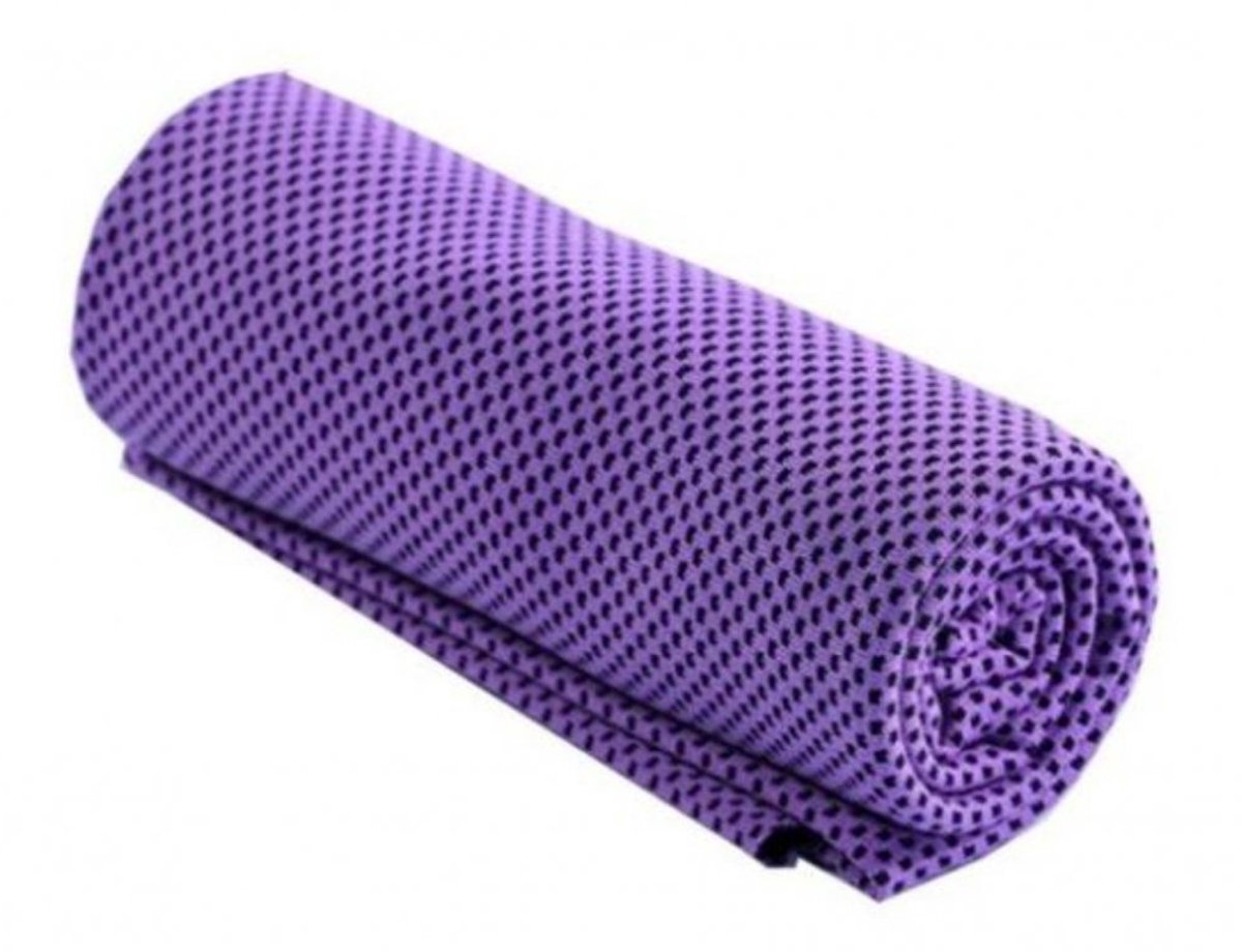 Koelhanddoek 32 x 90 cm, Paars