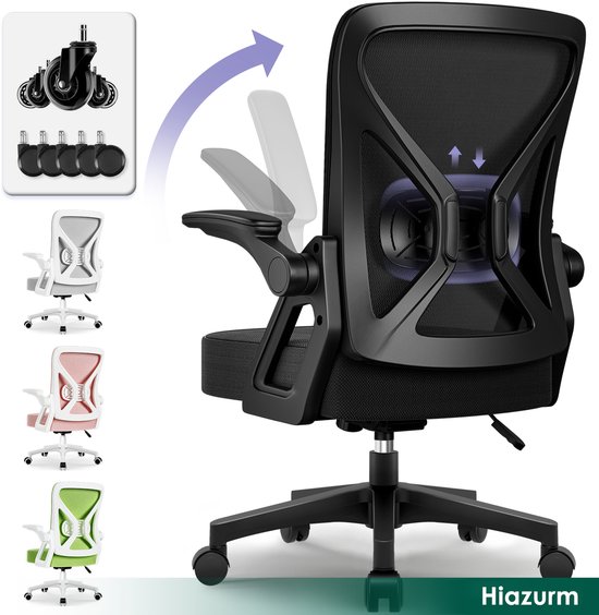 Hiaonyx Ergonomische Bureaustoel (zwart)