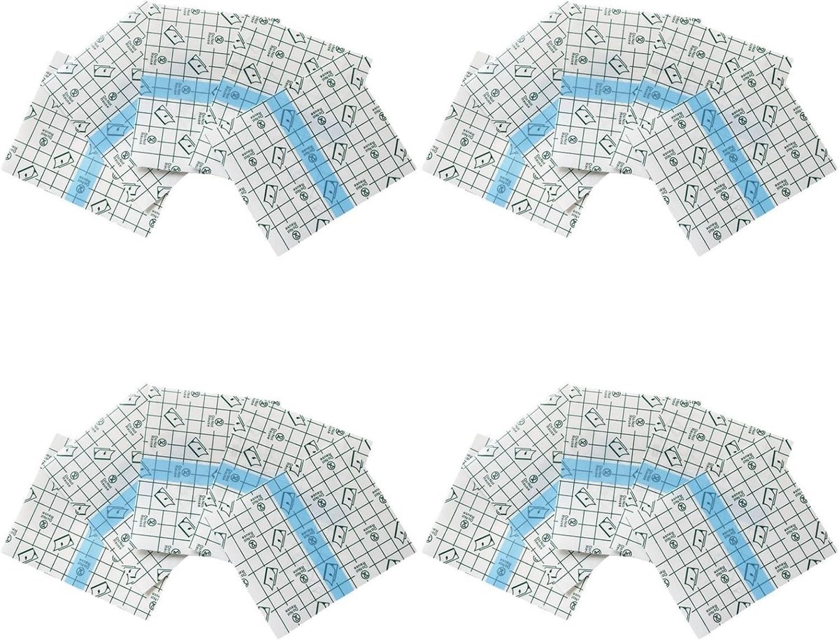 Waterdichte Transparante Plakband voor Wonden, Tattoos en Sportactiviteiten - Hypoallergene Hechtband (12 x 15 cm)