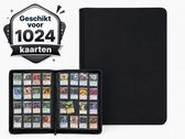 1024 16 Pocket Trading Card Binder-Zwart-Verzamelmap voor Pokémon, MTG, TCG Kaarten-1000+