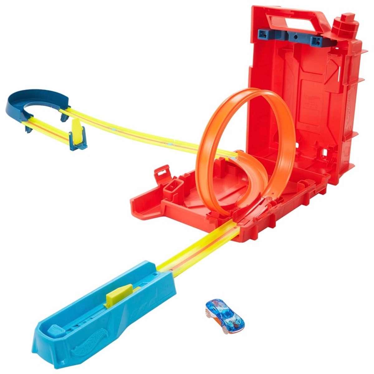 Hot Wheels - Zelf te Bouwen Racebaan - Inclusief 1 Auto - Track Builder Unlimited Fuel Can Stunt Box - Speelgoed vanaf 6 Jaar - Speelgoed Auto - Autootjes - Auto's - Baan - Hotweels - Hotwheels Premium - Hot Wheels City