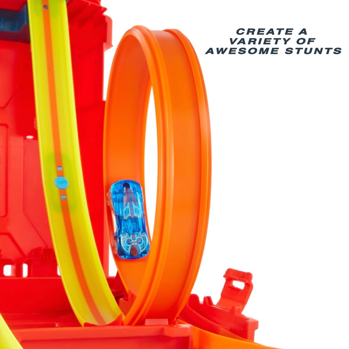 Hot Wheels - Zelf te Bouwen Racebaan - Inclusief 1 Auto - Track Builder Unlimited Fuel Can Stunt Box - Speelgoed vanaf 6 Jaar - Speelgoed Auto - Autootjes - Auto's - Baan - Hotweels - Hotwheels Premium - Hot Wheels City — afbeelding 6