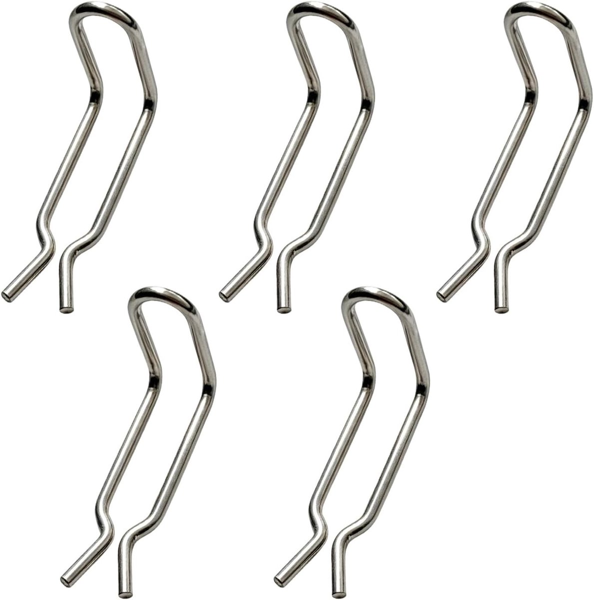 Veerklemmen set van 5 stuks voor hogedrukreinigers, roestvrij staal 304, reserveonderdelen, duurzaam en compatibel met K3 K4 K5 K6 K7 modellen