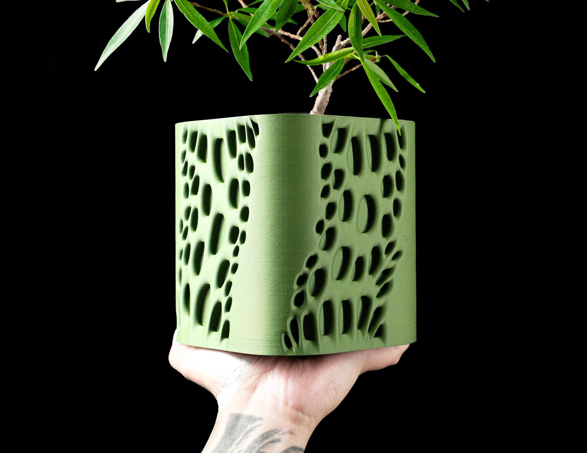 Skushy Vaporplanterp Bloempot - Moderne Designpot voor Kamerplanten - Sculpturale Plantenpot voor Woonkamer en Kantoor - Premium Woondecoratie
