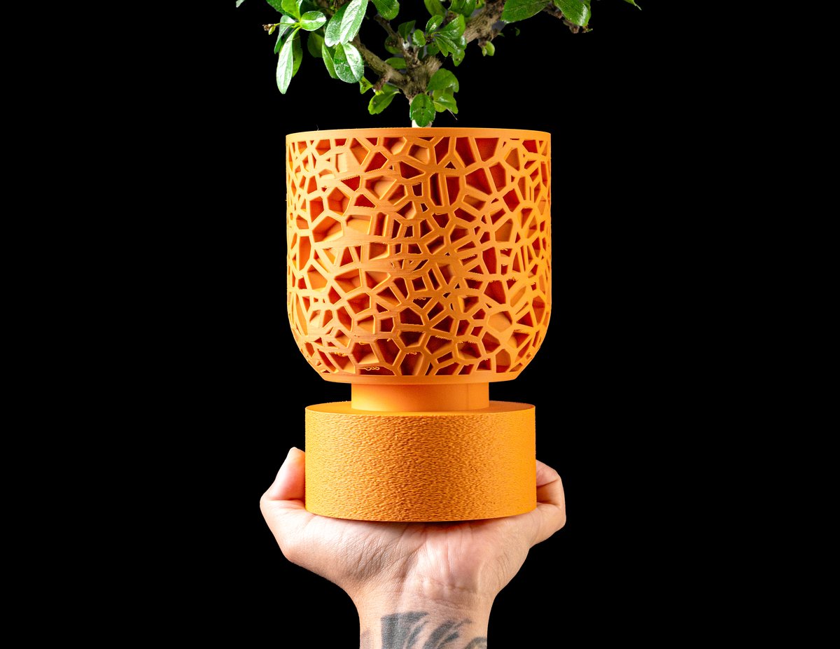 Skushy Avelin Bloempot - Moderne Designpot voor Kamerplanten - Sculpturale Plantenpot voor Woonkamer en Kantoor - Premium Woondecoratie