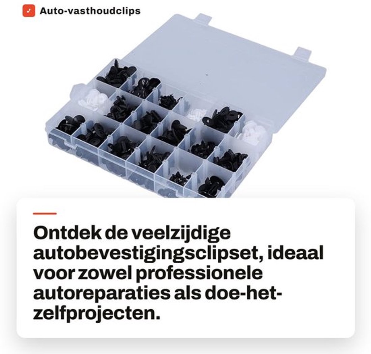 Vasthoudclips 415 Stuks - Auto-kunststof Bevestigingsmiddelen - Push-pins/Body Klinknagels - 18 Soorten - Universele Toepassing - Handige Opslag - Autobevestigingsmiddelen