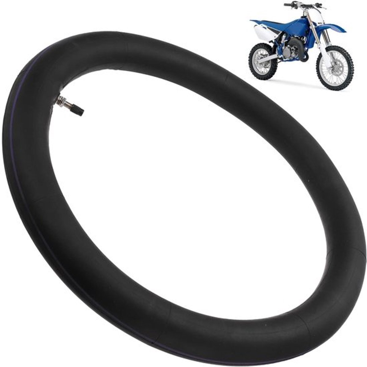 Binnenband 2,50-17 - Rubber - Rechte Klepsteel - Motorfiets - Geschikt voor 110cc/125cc/140cc - Naadloos Ontwerp - Motorband