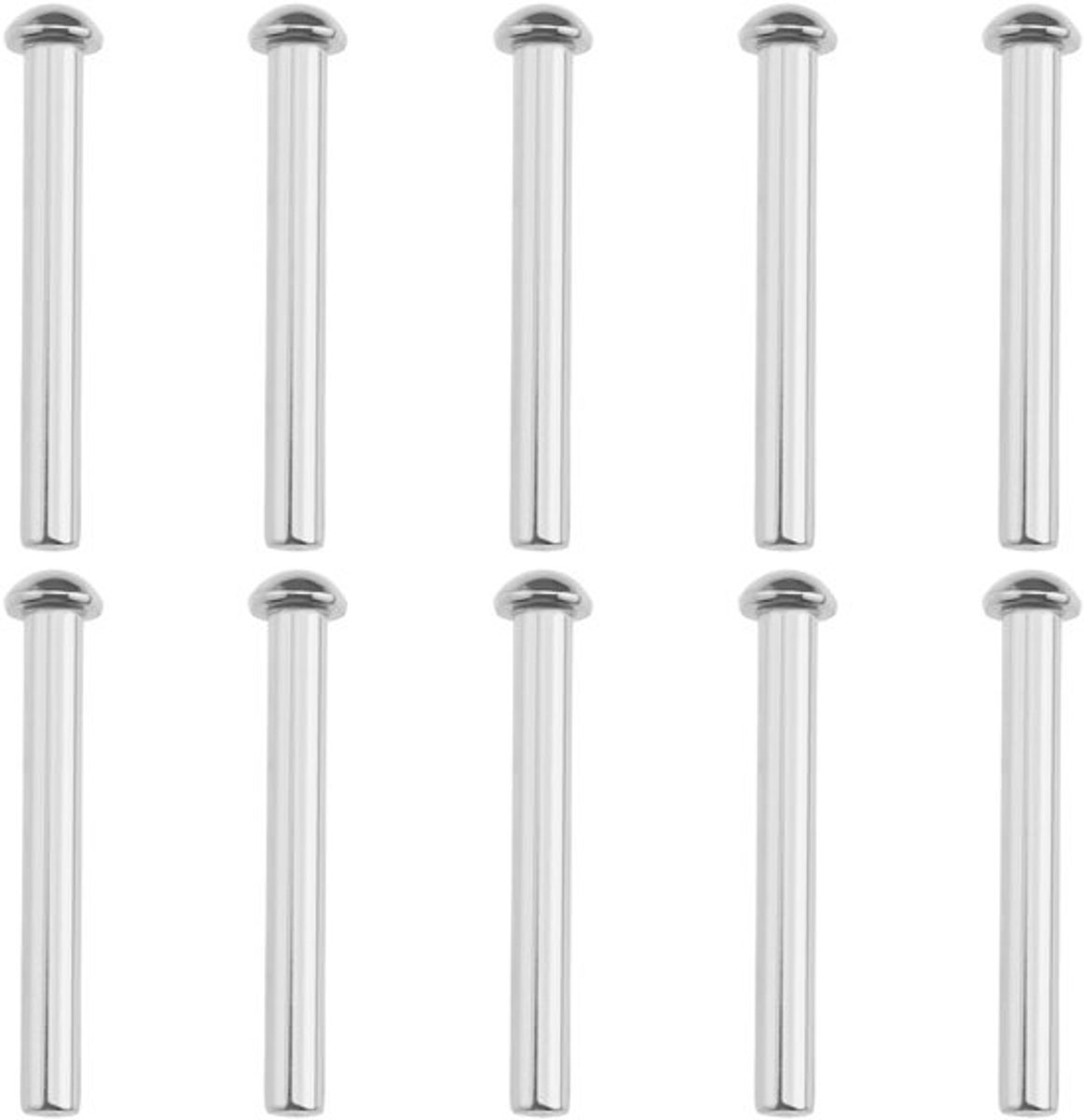 Klinknagels 10 Stuks - Rvs 304 - Verzonken Bevestigingsmiddelen - Ronde Kop - Corrosiebestendig - 50 mm Lengte