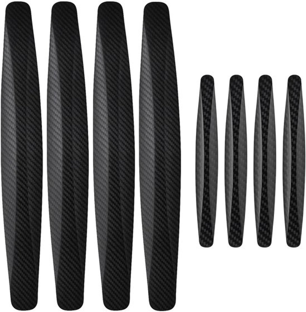 Bumperbescherming 8 Stuks - Hoekbumperbescherming - Anti-Kras Bescherming - Flexibel Rubber - Duurzaam - Hoge Stijfheid - Autobumper