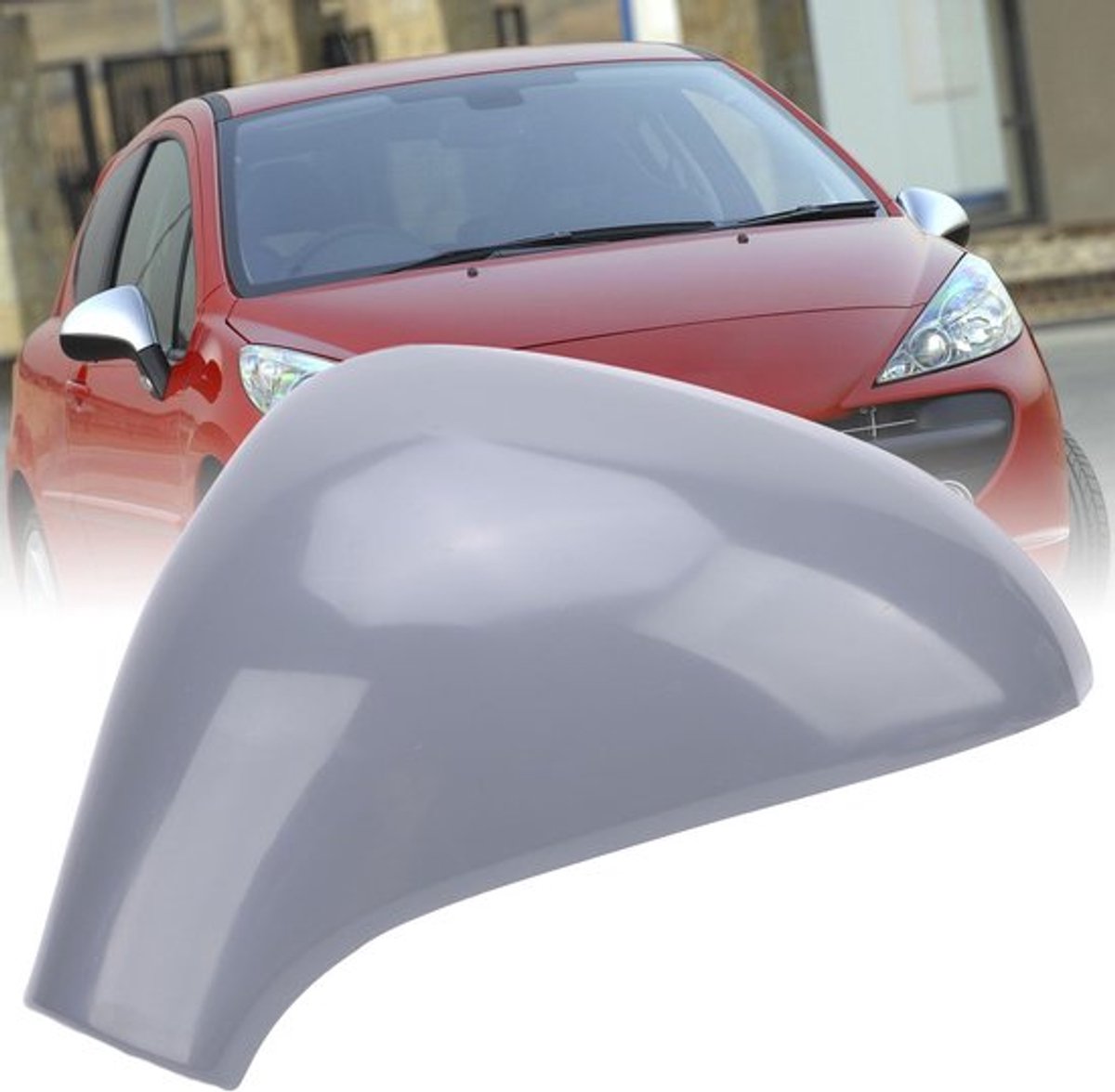 Spiegelkapdop Stijlvolle Upgrade - Achteruitkijkspiegelbedekking - Duurzaam - Geschikt voor 207 Hatchback 2006-2013 - Directe Vervanging - Moderne Ontwerp - Spiegelkap