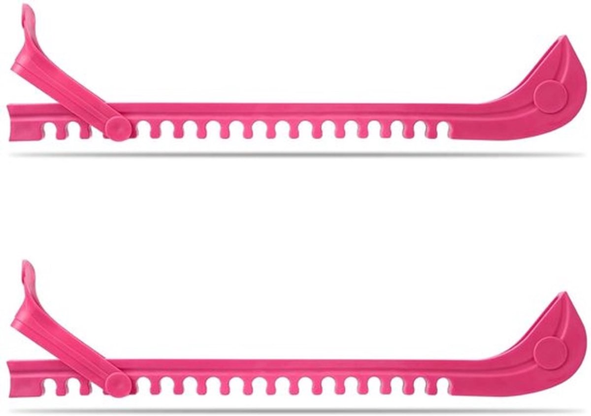 Schaatsbeschermers Verstelbaar - Antislip - Harde Schaatsbeschermers - Kunstschaatsen - IJshockey - 1 Paar - Roze TPR-materiaal - Skatehoes