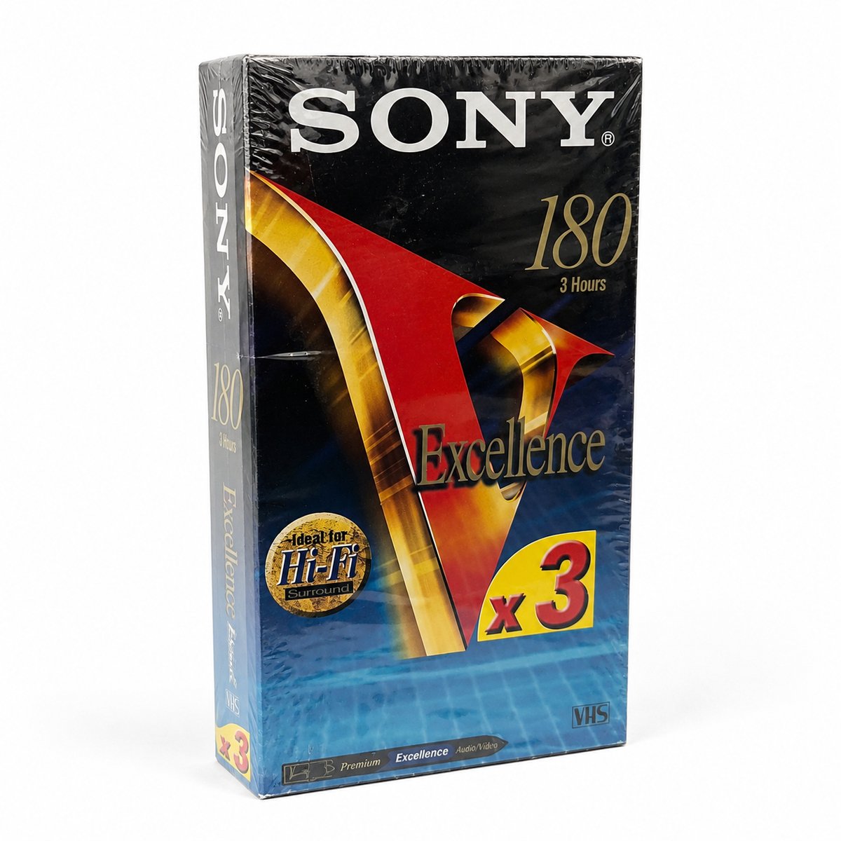 Sony Excellence VHS Videobanden 180 minuten (3x) – E-180