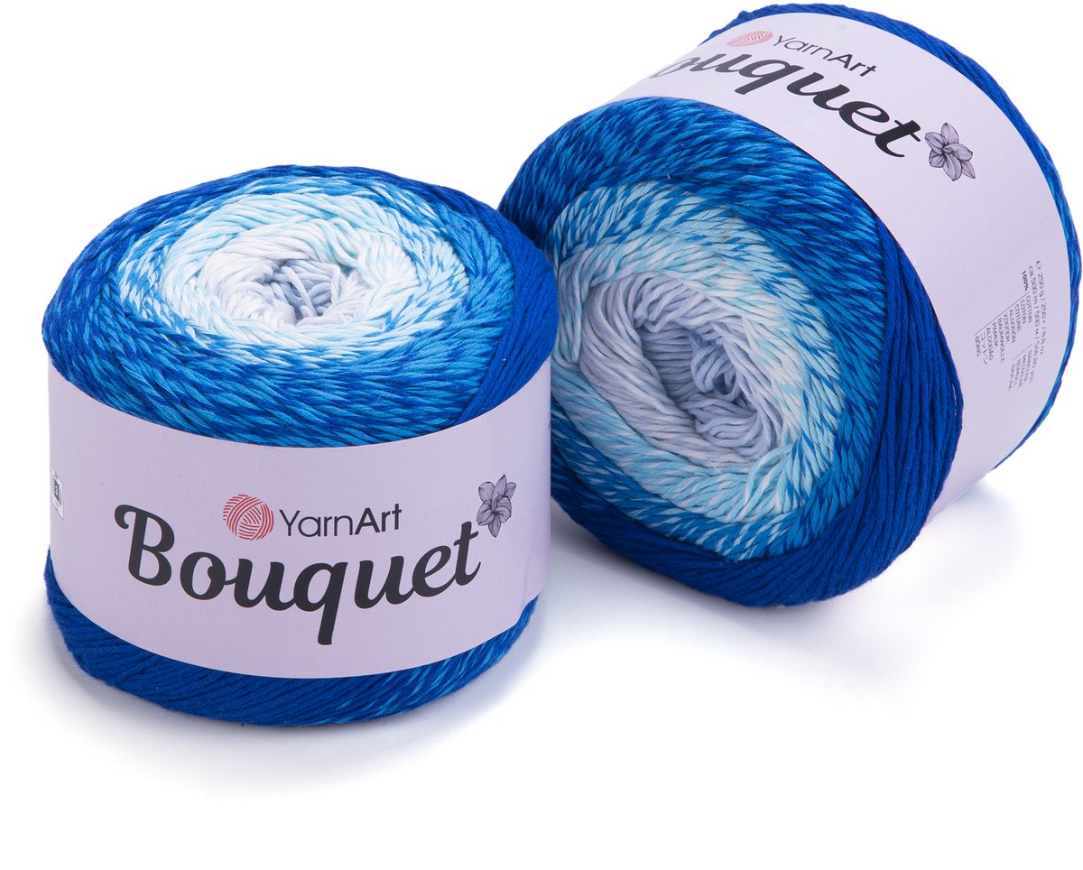 YarnArt Bouquet Verloopgaren (Gradient Cake) - 100% Katoen - voor Haken en Breien - 250g / 500m - Kleur 718