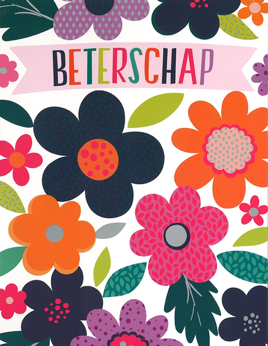 MGPcards - 3x A4 plus wenskaarten met envelop - Beterschap - 3 Wenskaarten - 23x29.7 cm