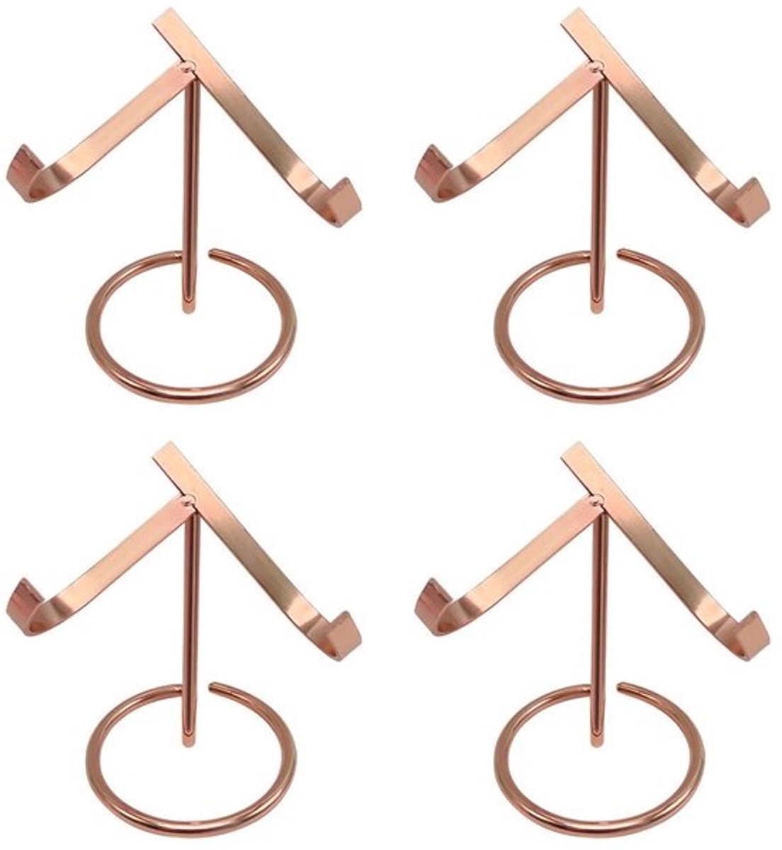 Display Standaard 4 Stuks - Stabiele Houder - Kristallen Bal - Collectibles - Ezel voor Mineralen - IJzeren Basis - Stand
