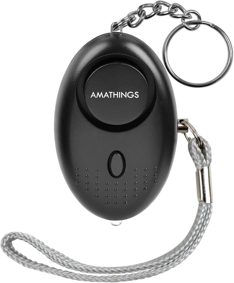 SnelShoppen - Pocket alarm sleutelhanger met LED licht - paniekalarm voor zelfverdediging - 140 dB alarmsignaal - geschikt voor alle leeftijden - veil