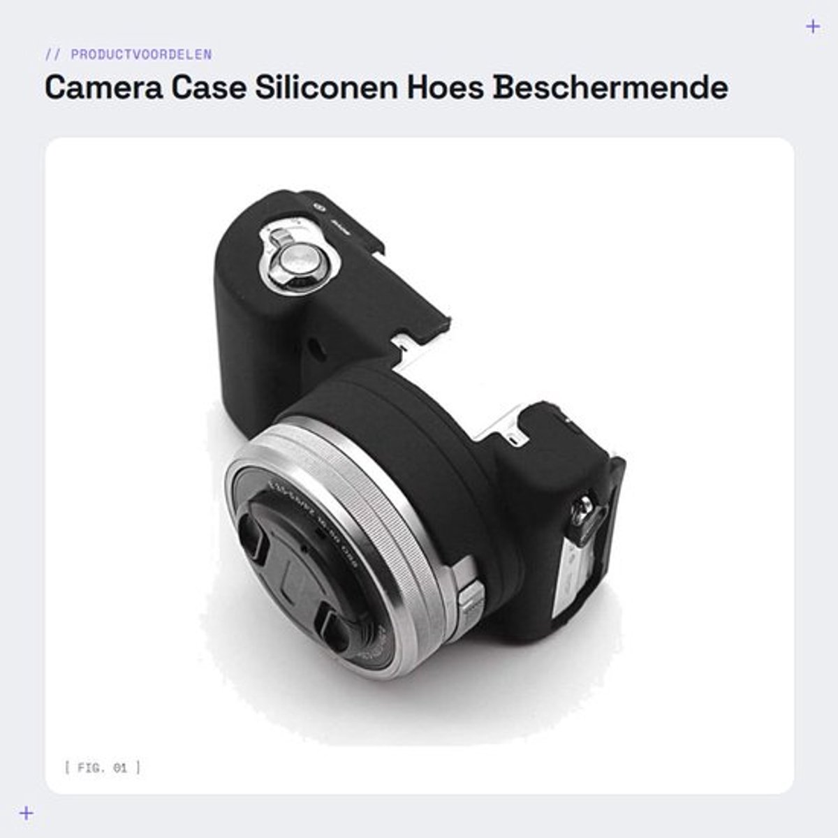 Camera Case Stofdicht - Antislip Siliconen Hoes - Bescherming tegen Stoten/Krassen - Lichtgewicht/Draagbaar - Geschikt voor A5000/A5100 - Eenvoudig te Reinigen