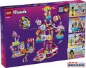 LEGO Friends snoep en cupcake reuzenrad met kraampjes en poppetjes.