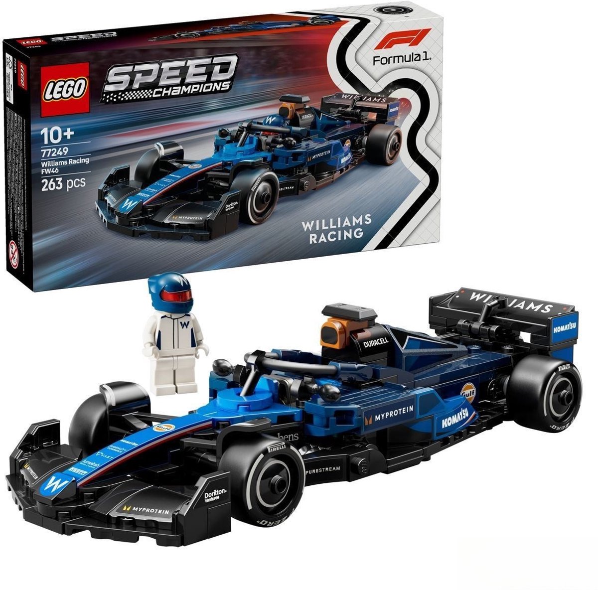 LEGO Speed Champions Williams Racing FW46 F1 racewagen Set - 77249 — afbeelding 25