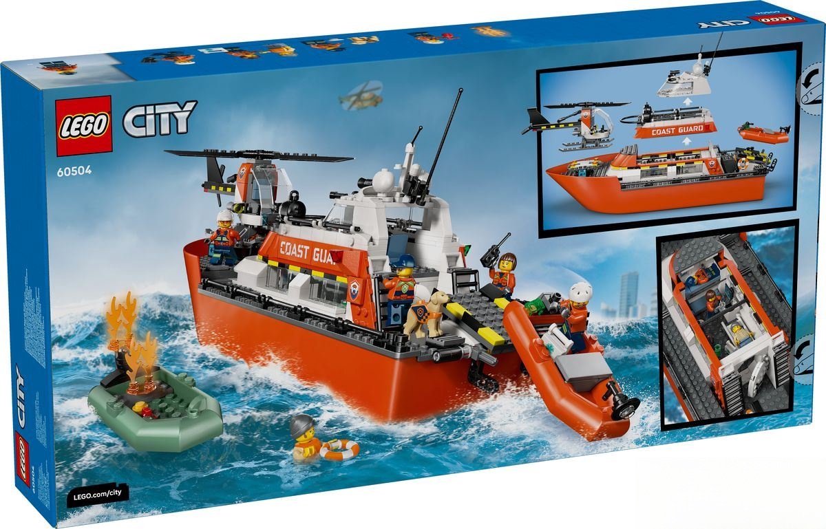 LEGO City Exploration - Kustwacht Reddingsboot - Met Helikopter — cadeau in Spellen & Speelgoed - foto 6