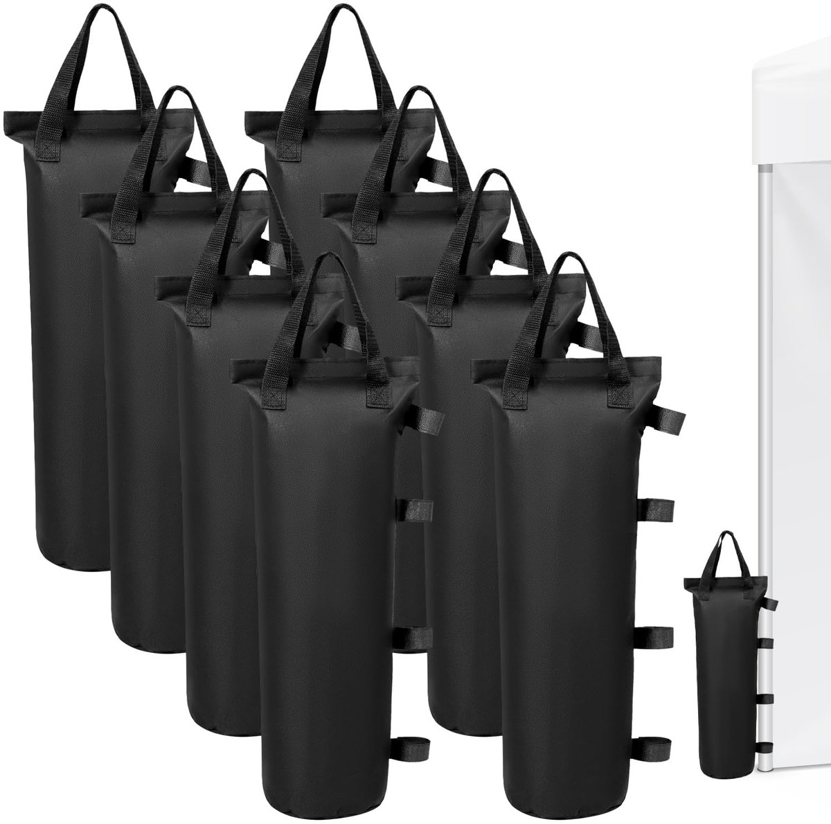 SnelShoppen - 8 Stuks Paviljoen Wichten Zandzakken 51x21cm - 800D Oxford Stof - Pootgewichten voor Kampeerprieelen, Pop-Up Tenten, Deurstoppers, Tuin